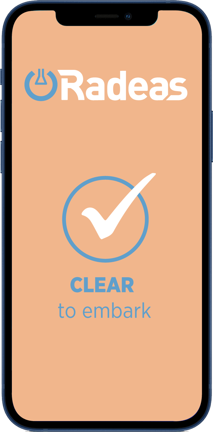 Clear to embark mobile phone